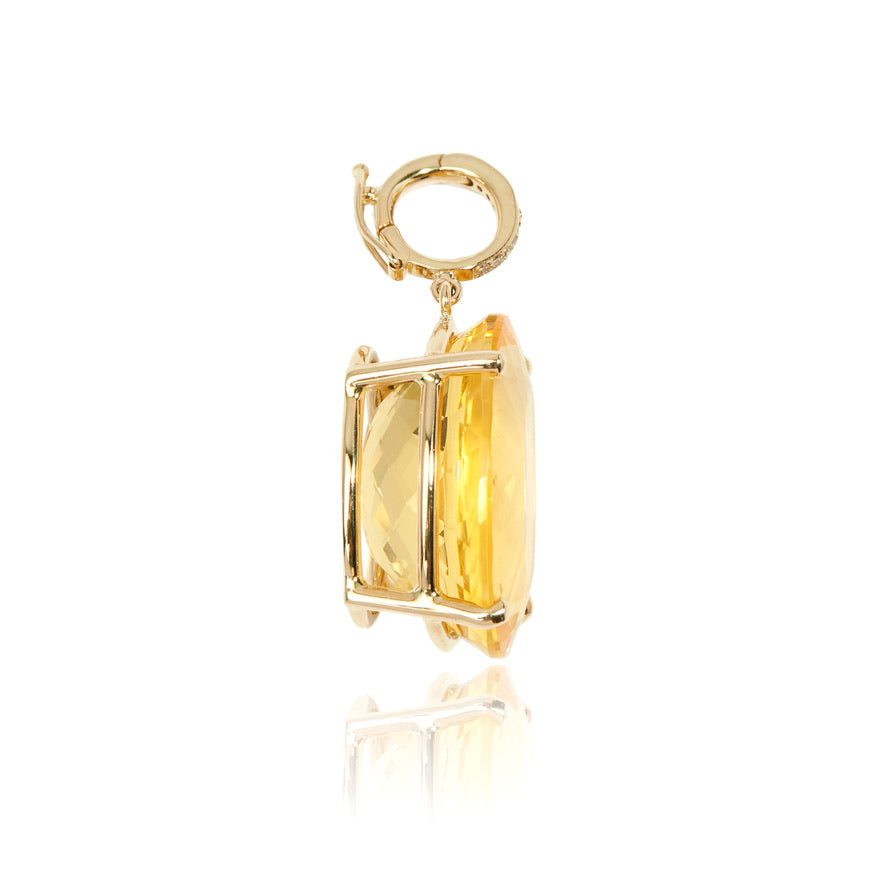 Citrine Oval Gemdrop Pendant
