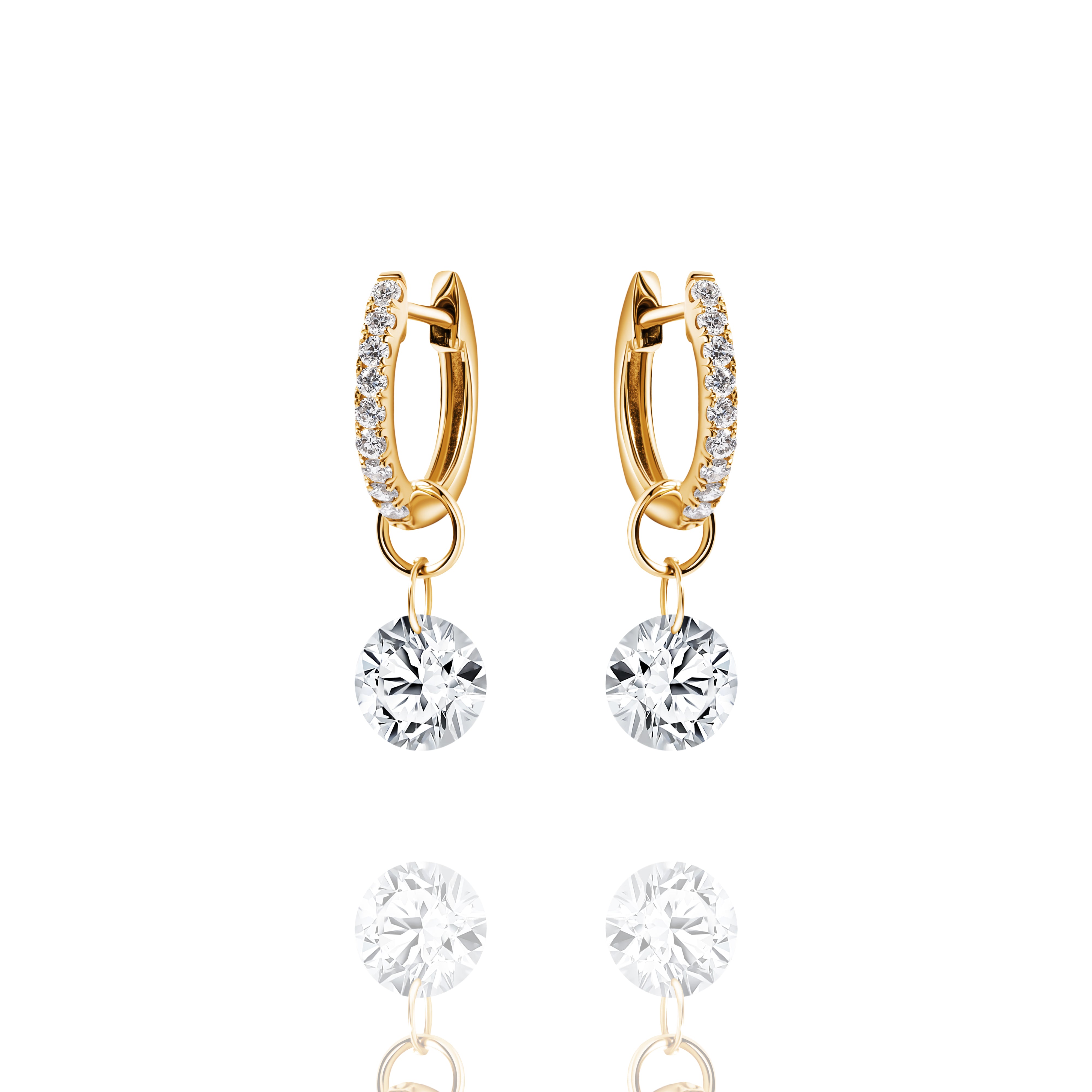 Celeste Single Floating Diamonds