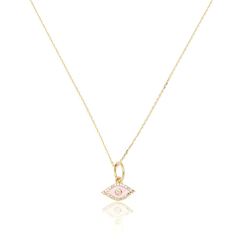 Mini Pink Diamond Evil Eye