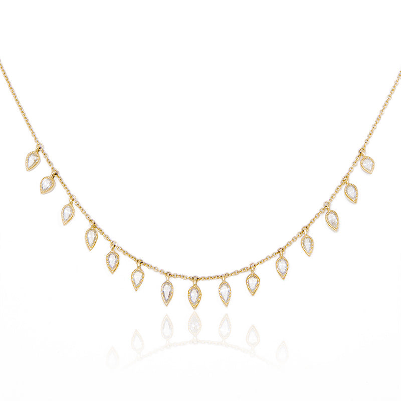 Diamond Teardrop Necklace