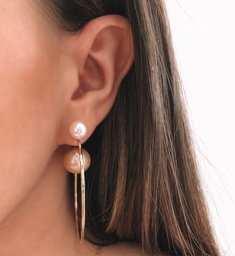 Diamond Studded Tribal Hoops