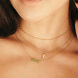 Load image into Gallery viewer, 18k Gold Gothic Letter Initial Necklace
