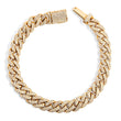 Load image into Gallery viewer, YELLOW GOLD MIAMI CUBAN DIAMOND PAVE BRACELET
