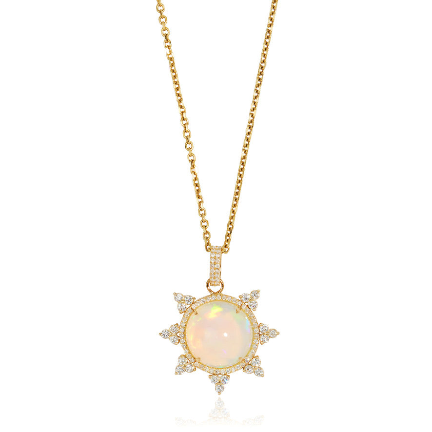 Opal/Diamond Necklace