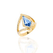 Load image into Gallery viewer, 18K YELLOW GOLD V RING
