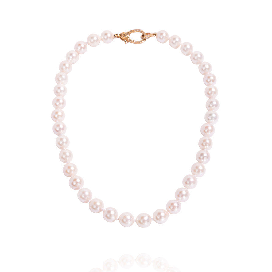 White Akoya Pearl Choker