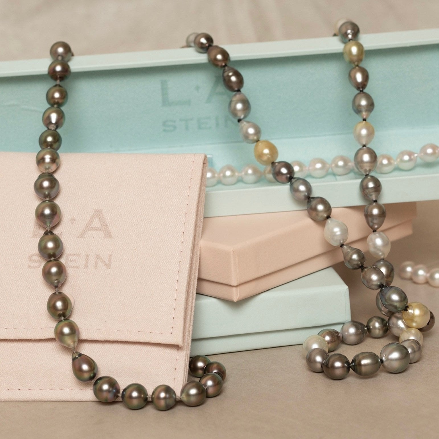 14k Gold Baroque Tahitian South Sea Pearl Necklace