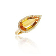 Load image into Gallery viewer, CITRINE DIAMOND KITE RING
