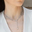 Load image into Gallery viewer, PLATINUM ONE OF A KING VINTAGE CUT DIAMOND RIVIERE LARIAT
