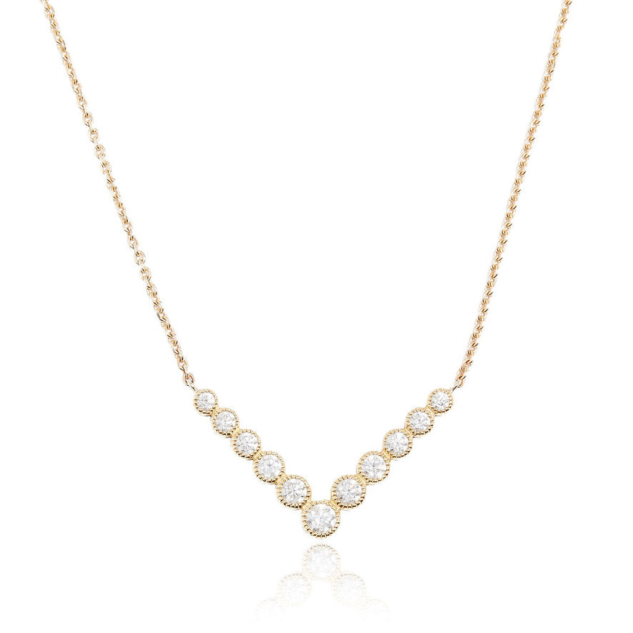 11 Stone Diamond Necklace