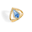 Load image into Gallery viewer, 18K YELLOW GOLD V RING
