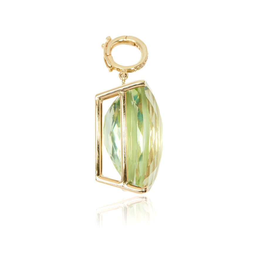 Green Amethyst Gemdrop Pendant