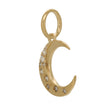 Load image into Gallery viewer, Diamond Moon Pendant in 14k Gold
