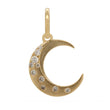 Load image into Gallery viewer, Diamond Moon Pendant in 14k Gold
