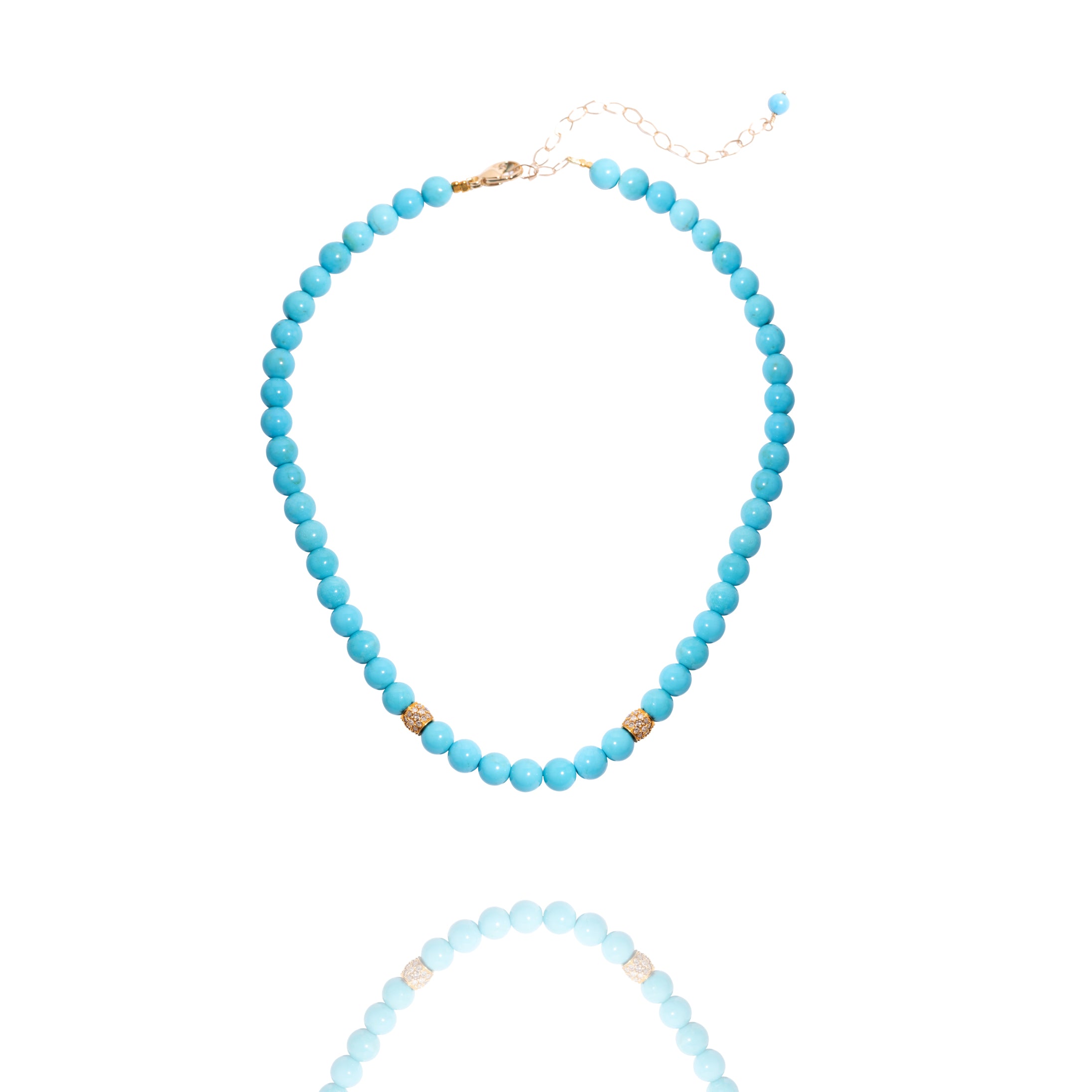 Sleeping Beauty Adjustable Turquoise Choker Necklace