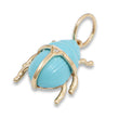 Load image into Gallery viewer, Turquoise Diamond Bug Pendant

