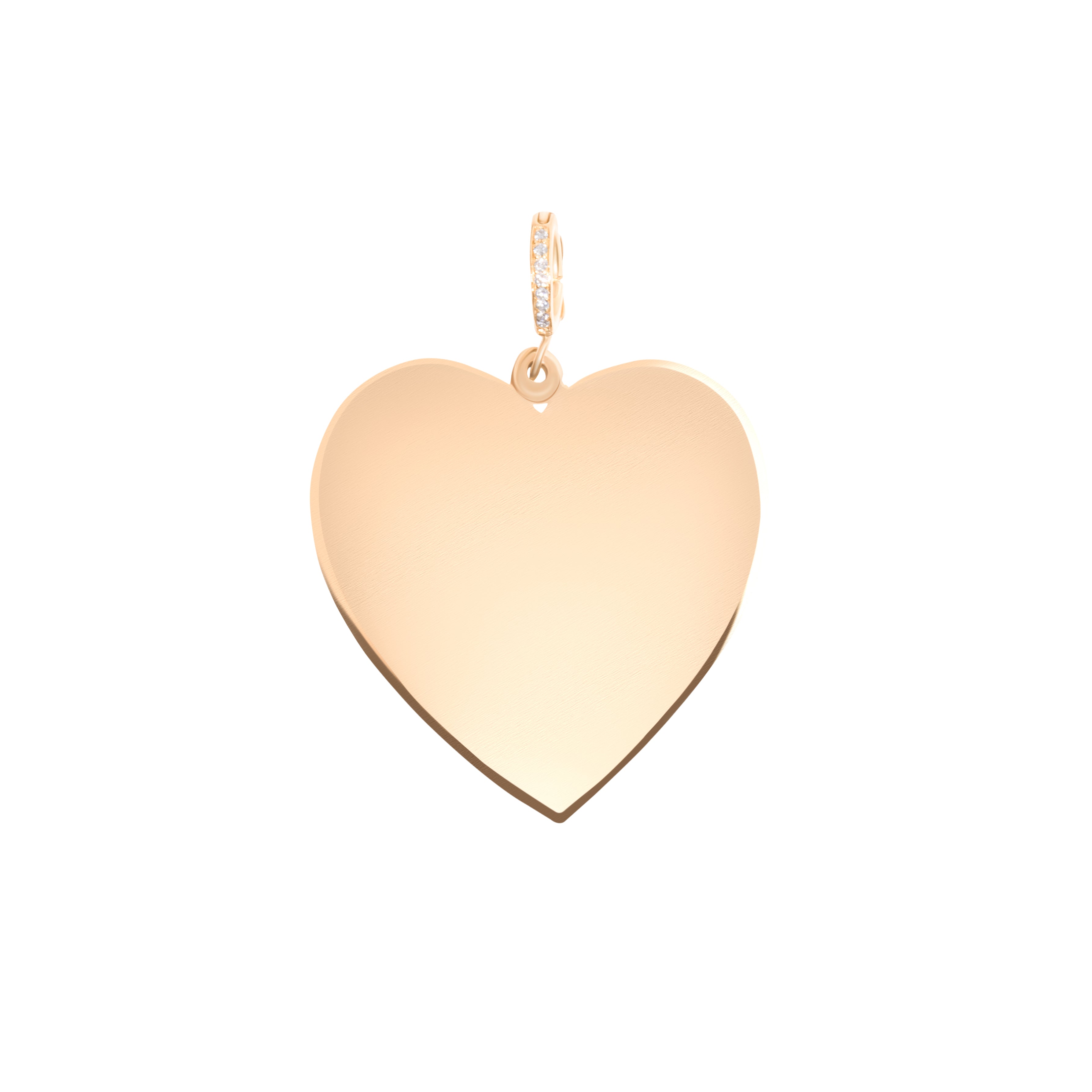 14k Yellow Gold Grande Heart Pendant