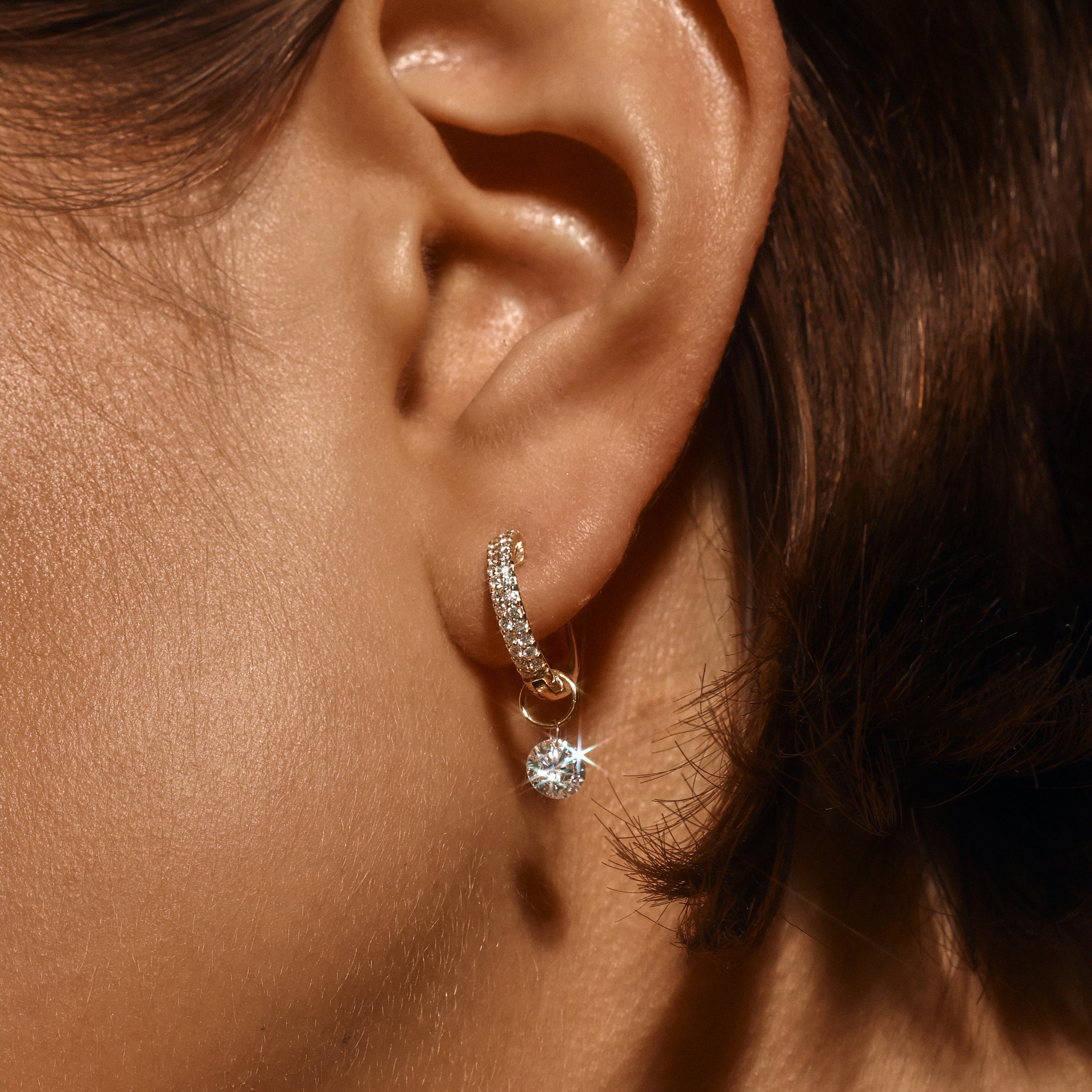 Celeste Single Floating Diamonds