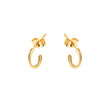 Load image into Gallery viewer, Plain Huggies in 14k Gold
