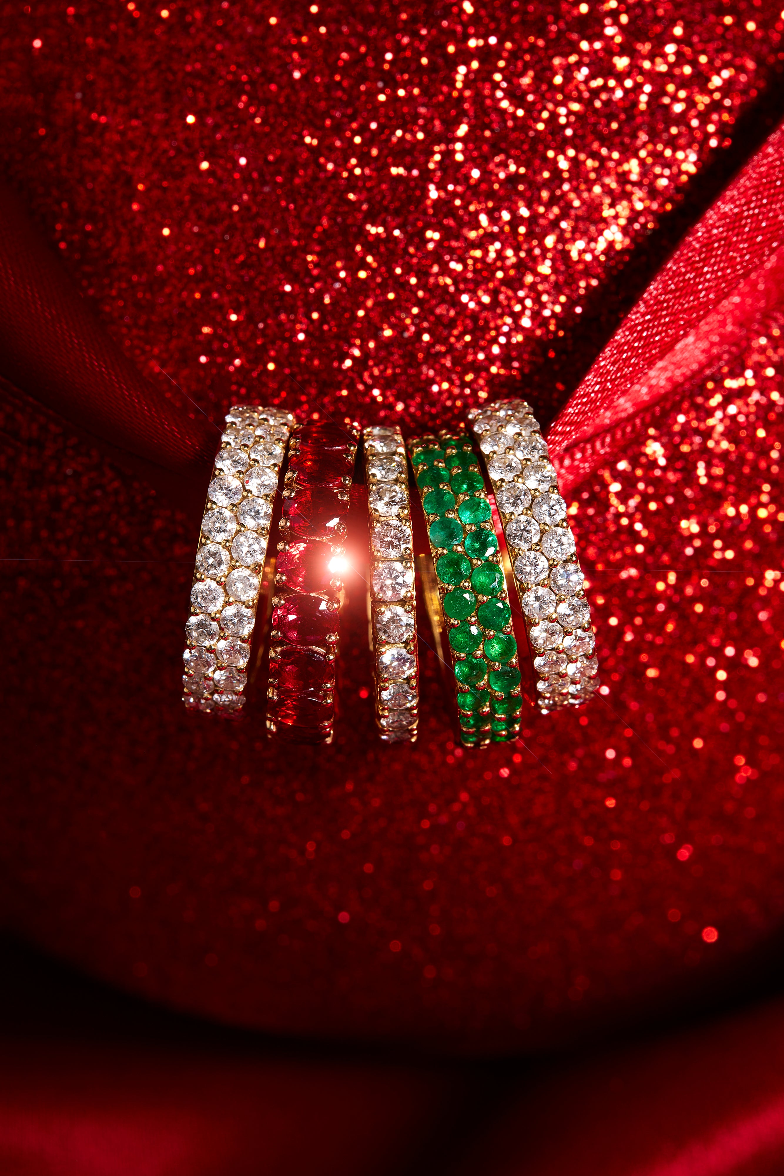 18k Gold Two-Tone Italian Snake Ring