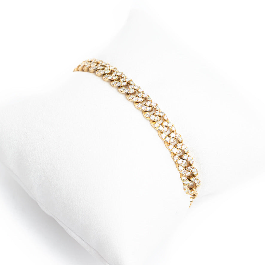 Diamond Miami Cuban Chain ID Bracelet