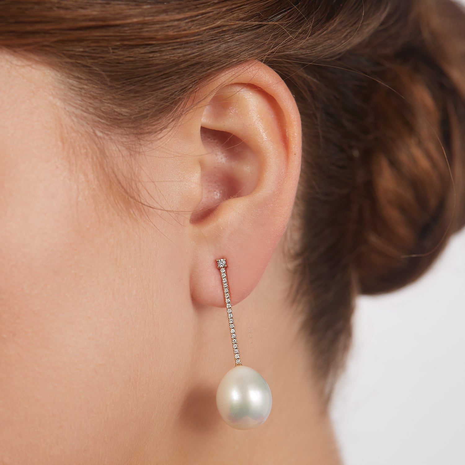 Diamond Matchstick Earrings