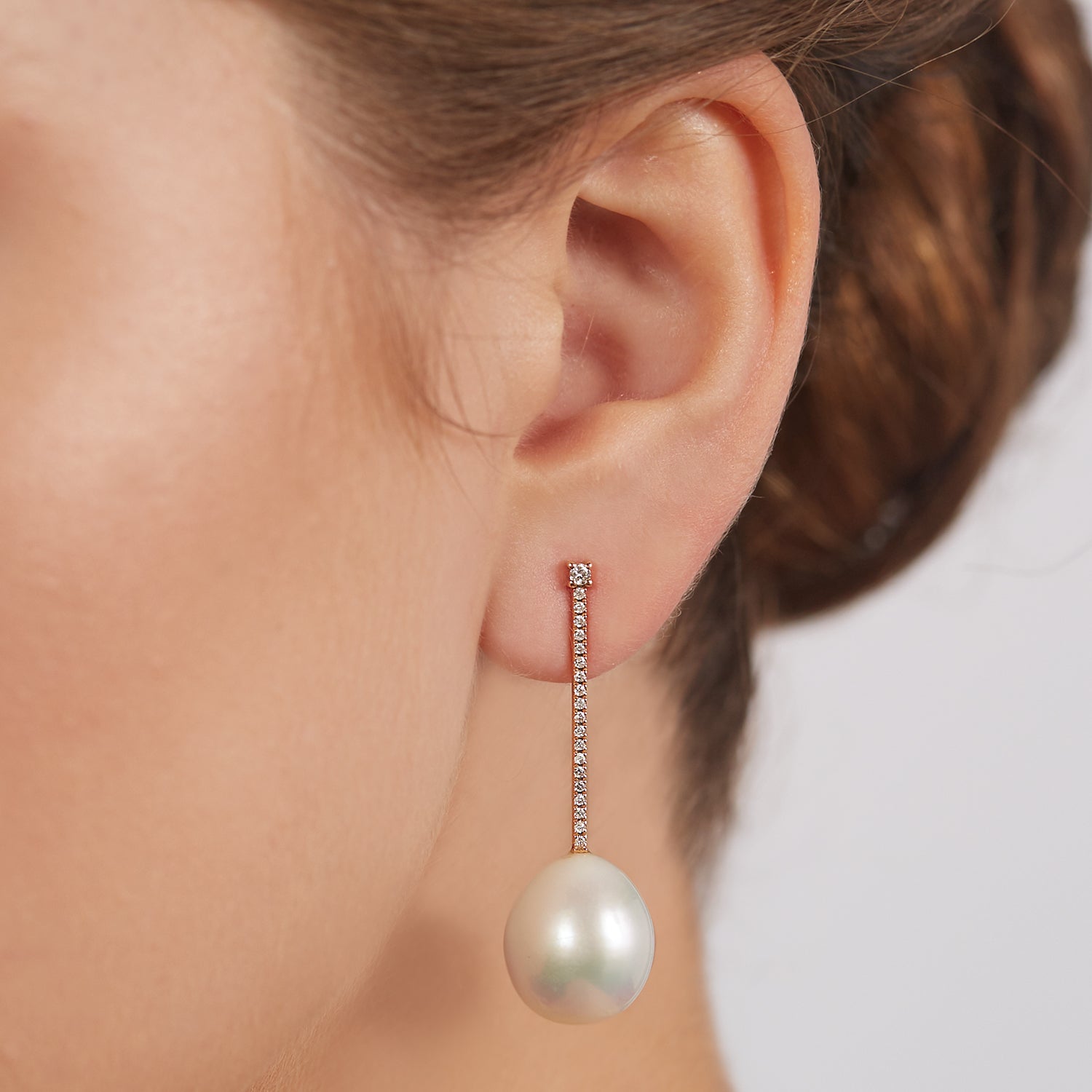 Diamond Matchstick Earrings
