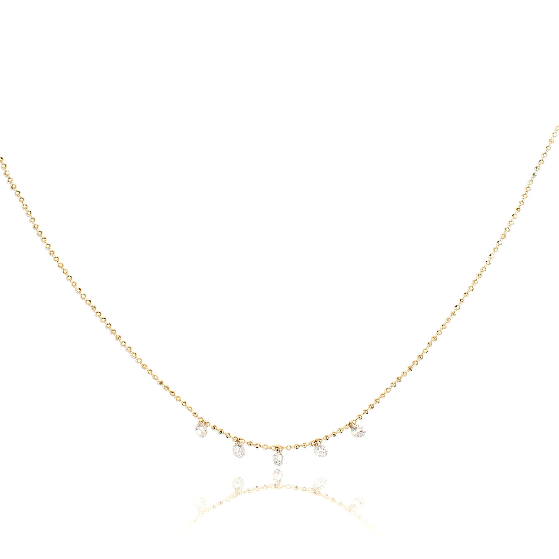 Celeste 5 Floating Diamond Necklace