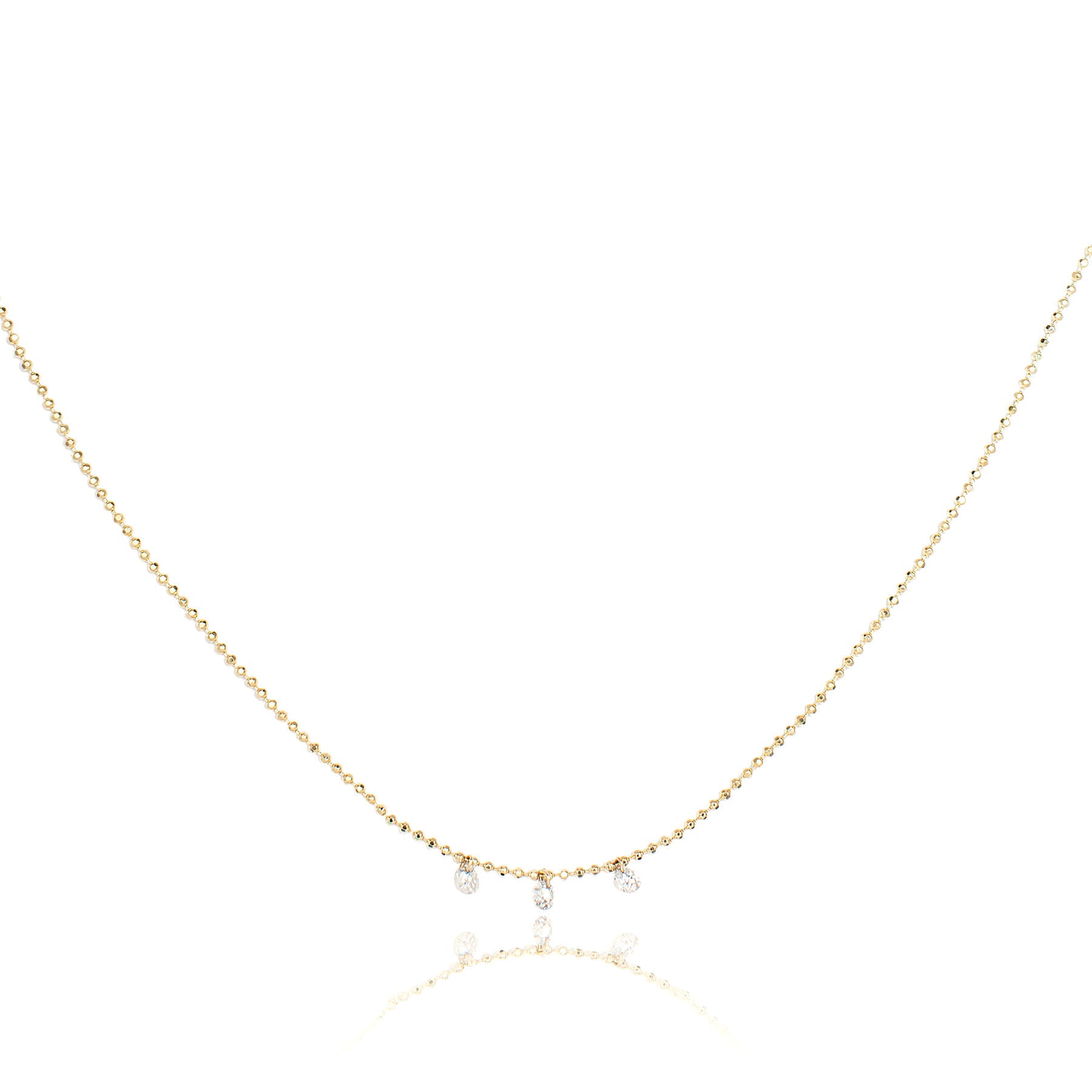 Celeste 3 Floating Diamond Necklace