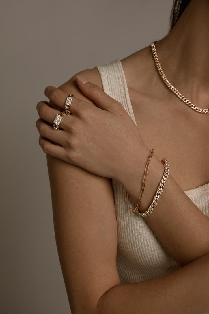 Diamond Miami Cuban Chain ID Bracelet