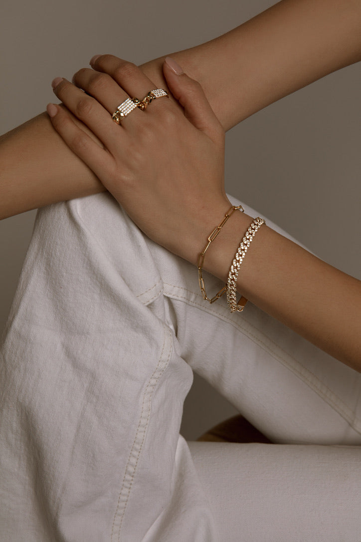 Diamond Miami Cuban Chain ID Bracelet