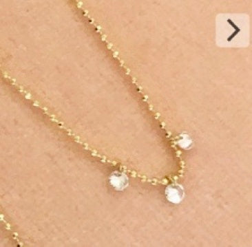 Celeste 3 Floating Diamond Necklace