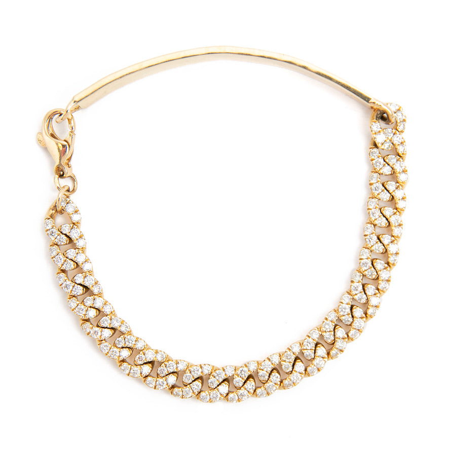 Diamond Miami Cuban Chain ID Bracelet