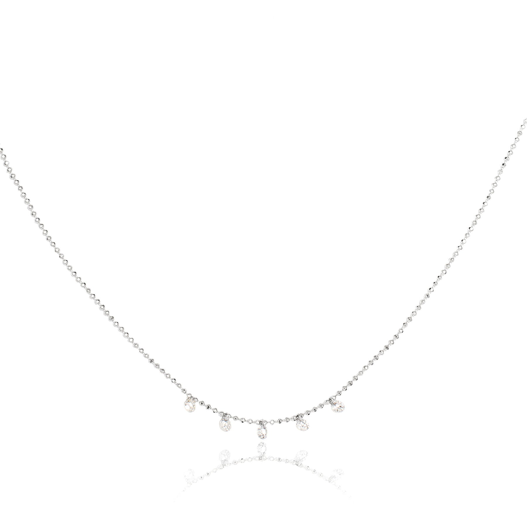 Celeste 5 Floating Diamond Necklace