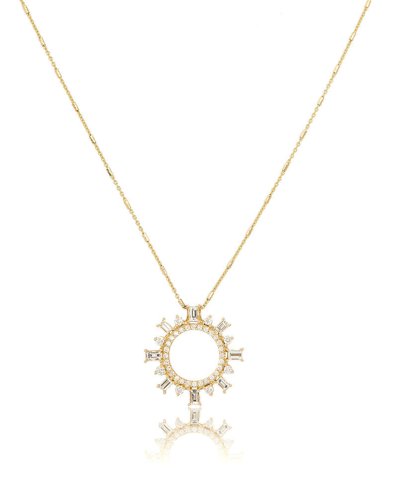 Shipswheel Baguette Diamond Compass