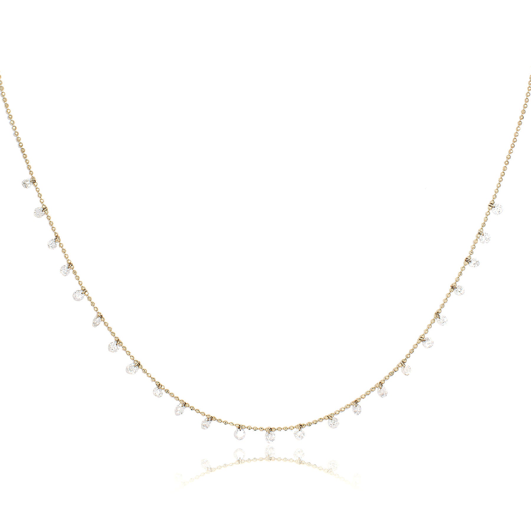 Floating Diamond Necklace 