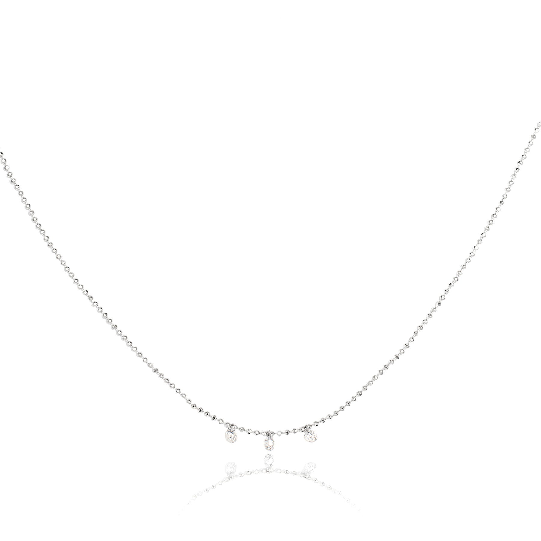Celeste 3 Floating Diamond Necklace