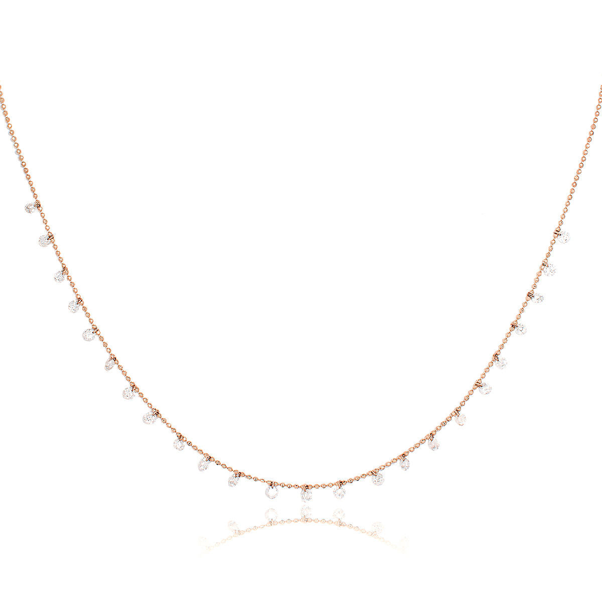 Celeste 24 Floating Diamond Necklace