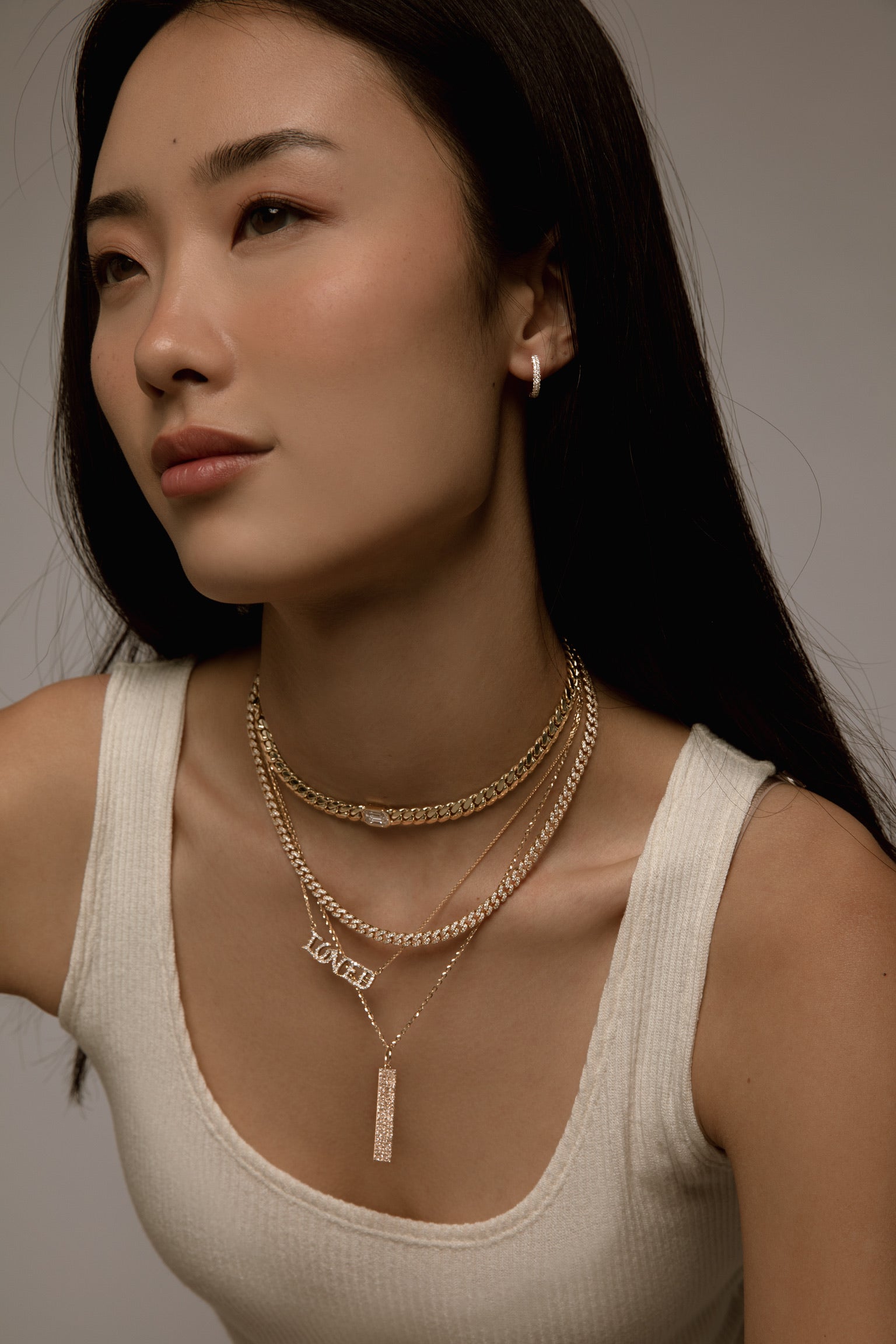 18k YG Pave Diamond Donut Huggies
