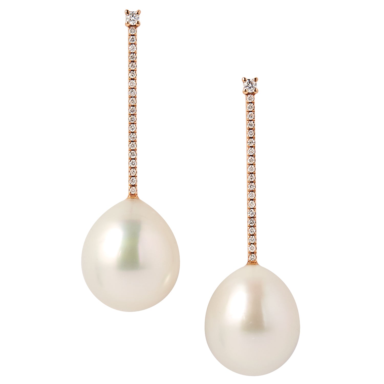 Diamond Matchstick Earrings