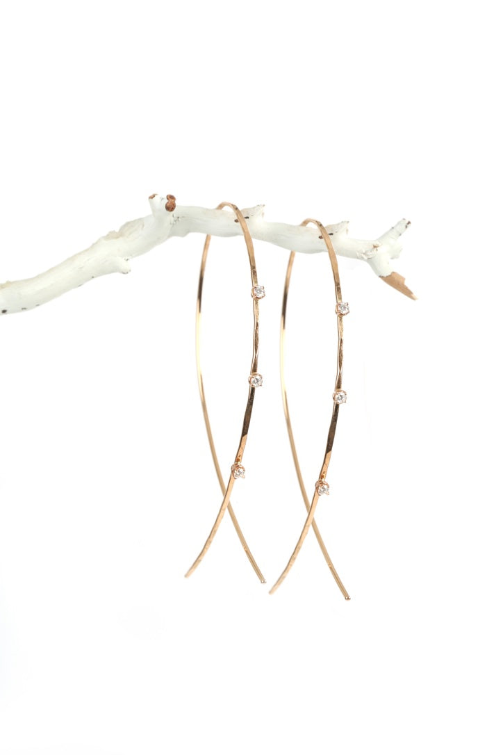 Diamond Infinity Hoops