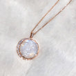 Load image into Gallery viewer, Moonstone Man in the Moon Necklace
