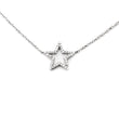 Load image into Gallery viewer, Sterling Silver Diamond Star Pendant Choker
