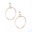 Load image into Gallery viewer, Twisted Trinity Hoops in 18k Rose Gold
